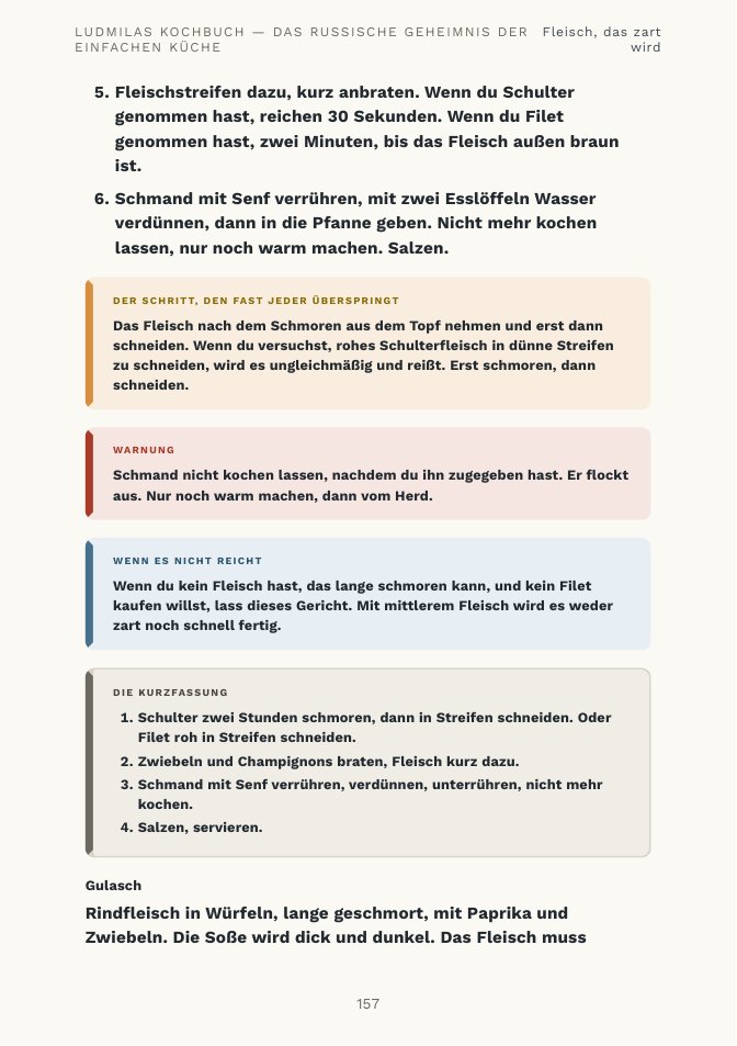 Eine typische Kapitelseite